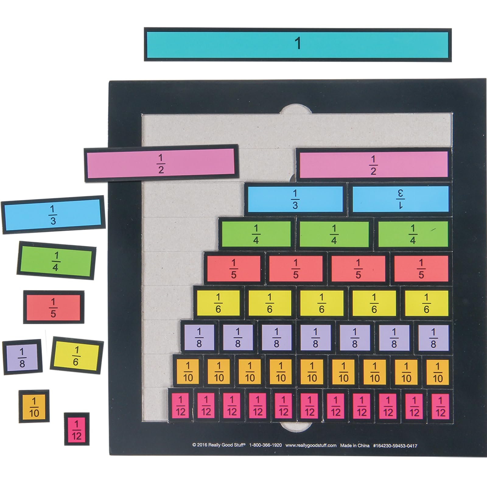 Equivalent Fraction Bars - Set of 6 Fraction Puzzles