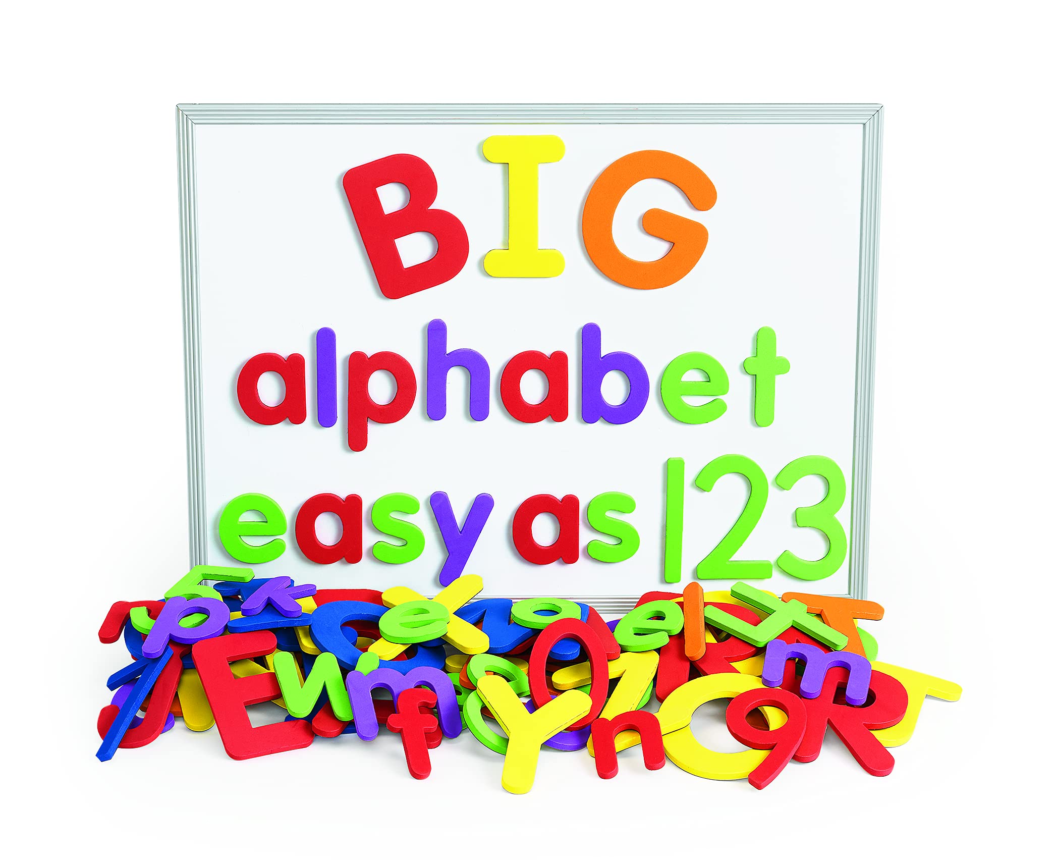 Excellerations Giant Foam Magnetic Letters & Numbers Upper and Lower Case Classroom Set (Pack of 115)