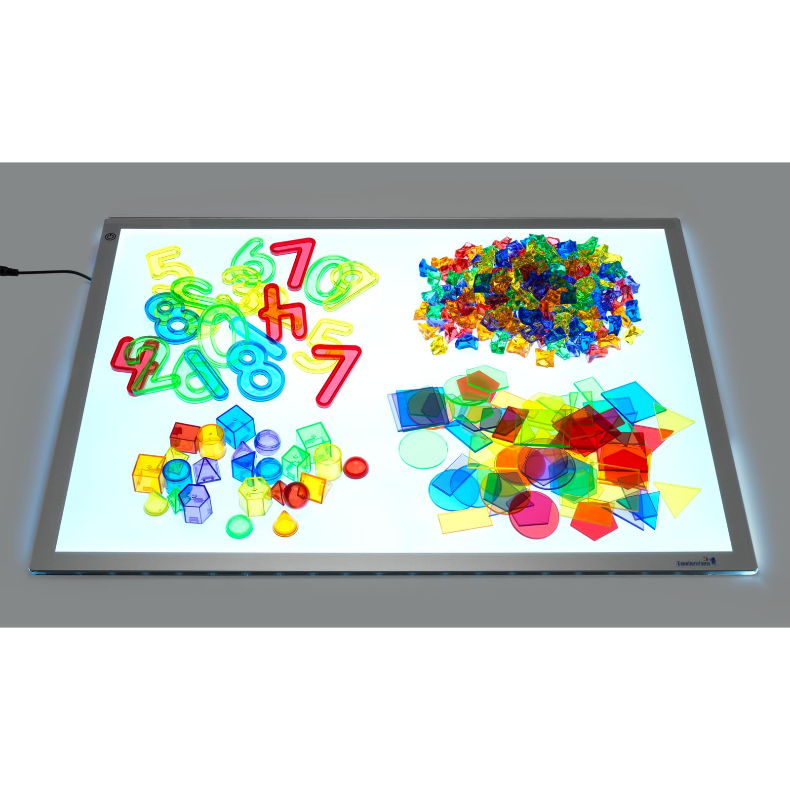 Excellerations Light Table Math Bin - 296 Pieces - Image 4