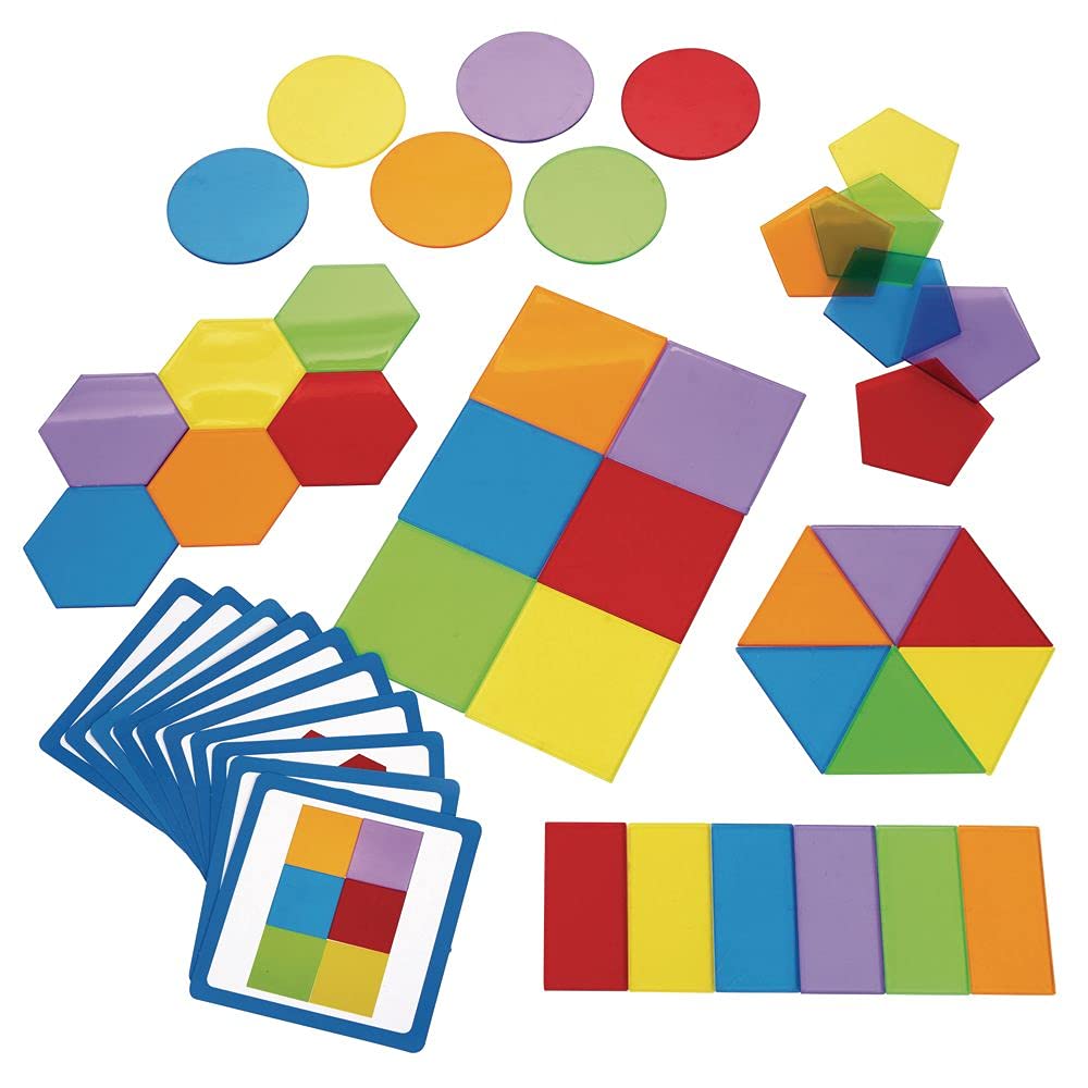 Excellerations STEM Translucent Attribute Shapes 36 Pieces (Item # TRANSHP)