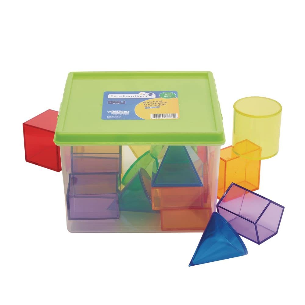 Excellerations STEM Translucent Geometric Shapes with Activity Cards - Image 3