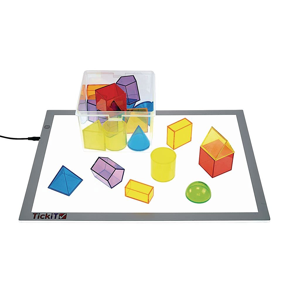 Excellerations STEM Translucent Geometric Shapes with Activity Cards - Image 7