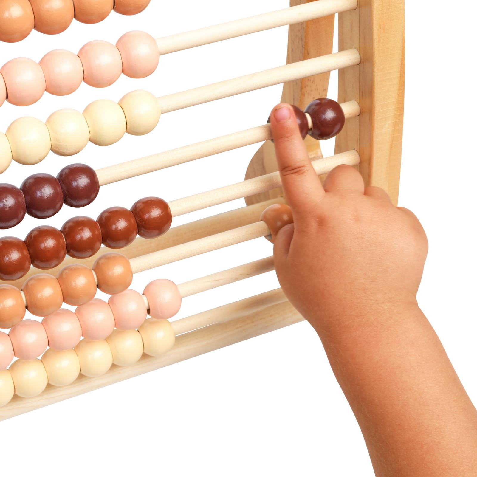 Excellerations Wooden Abacus - Natural - 12"H by 11"W - Kids Math, Counting Beads - Image 4