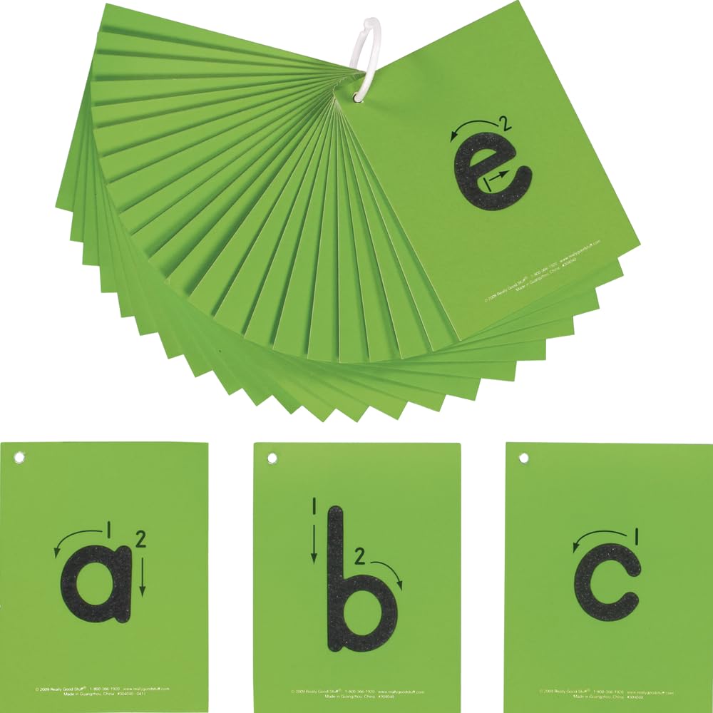 EZread™ Sandpaper Tactile Letters: Lowercase - 26 Cards