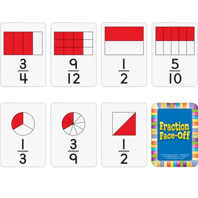 Fraction Faceoff Numeracy Center with Storage Bag - Grab and Go Learning Pack - Children Build Fraction Fluency by Comparing Common Fractions - Grades 3-5 - Image 4