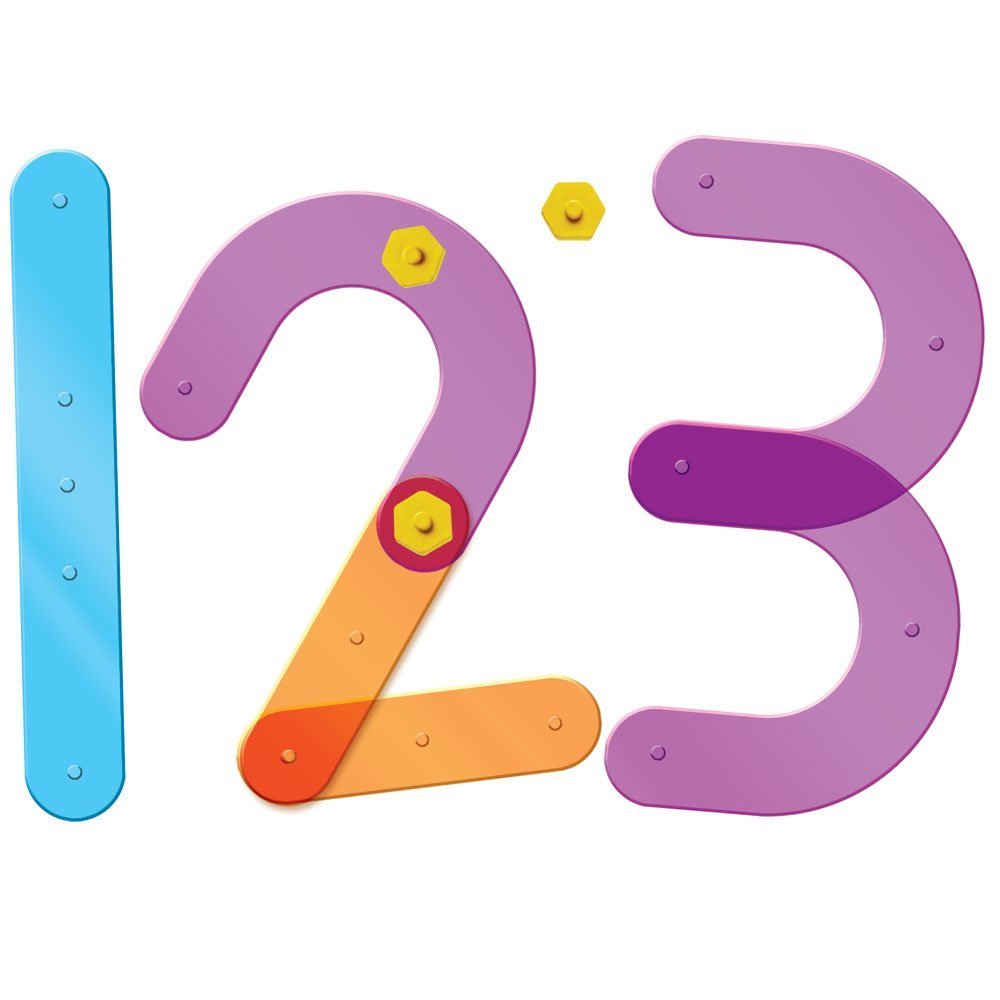 Learning Resources Number Construction - 55 Pieces, Ages 3+ Number Set for Kids, Math Games for Kids. Kindergartner Learning Materials - Image 2