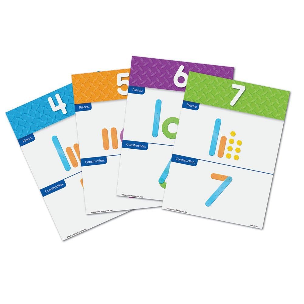 Learning Resources Number Construction - 55 Pieces, Ages 3+ Number Set for Kids, Math Games for Kids. Kindergartner Learning Materials - Image 3