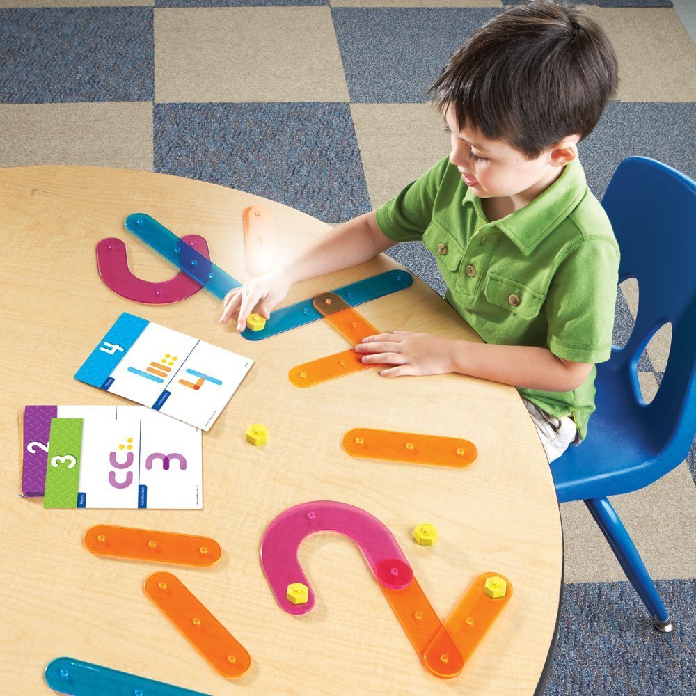 Learning Resources Number Construction - 55 Pieces, Ages 3+ Number Set for Kids, Math Games for Kids. Kindergartner Learning Materials - Image 4