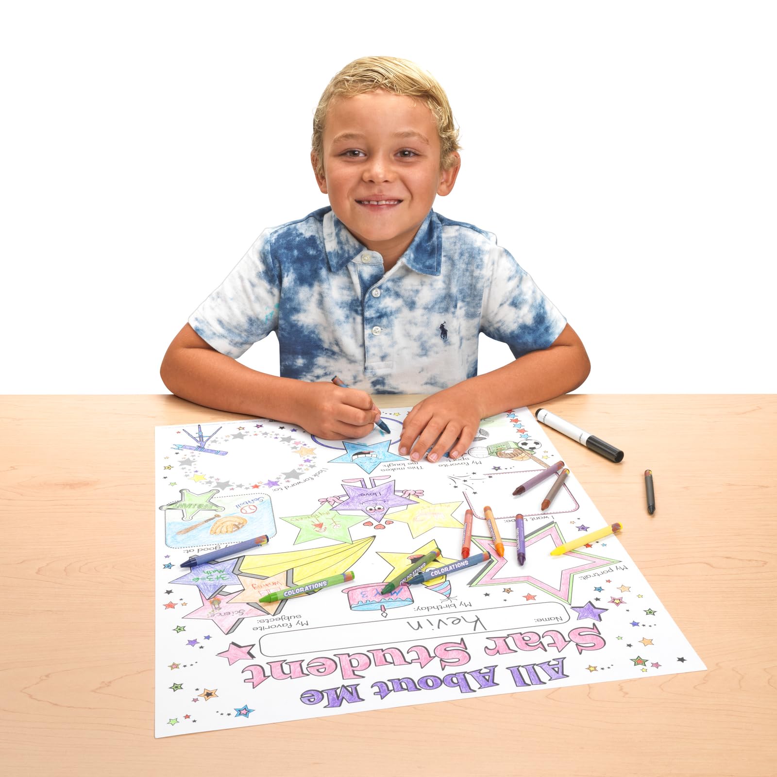 Ready-to-Decorate All About Me Star Student Posters - 24 Posters - Image 2