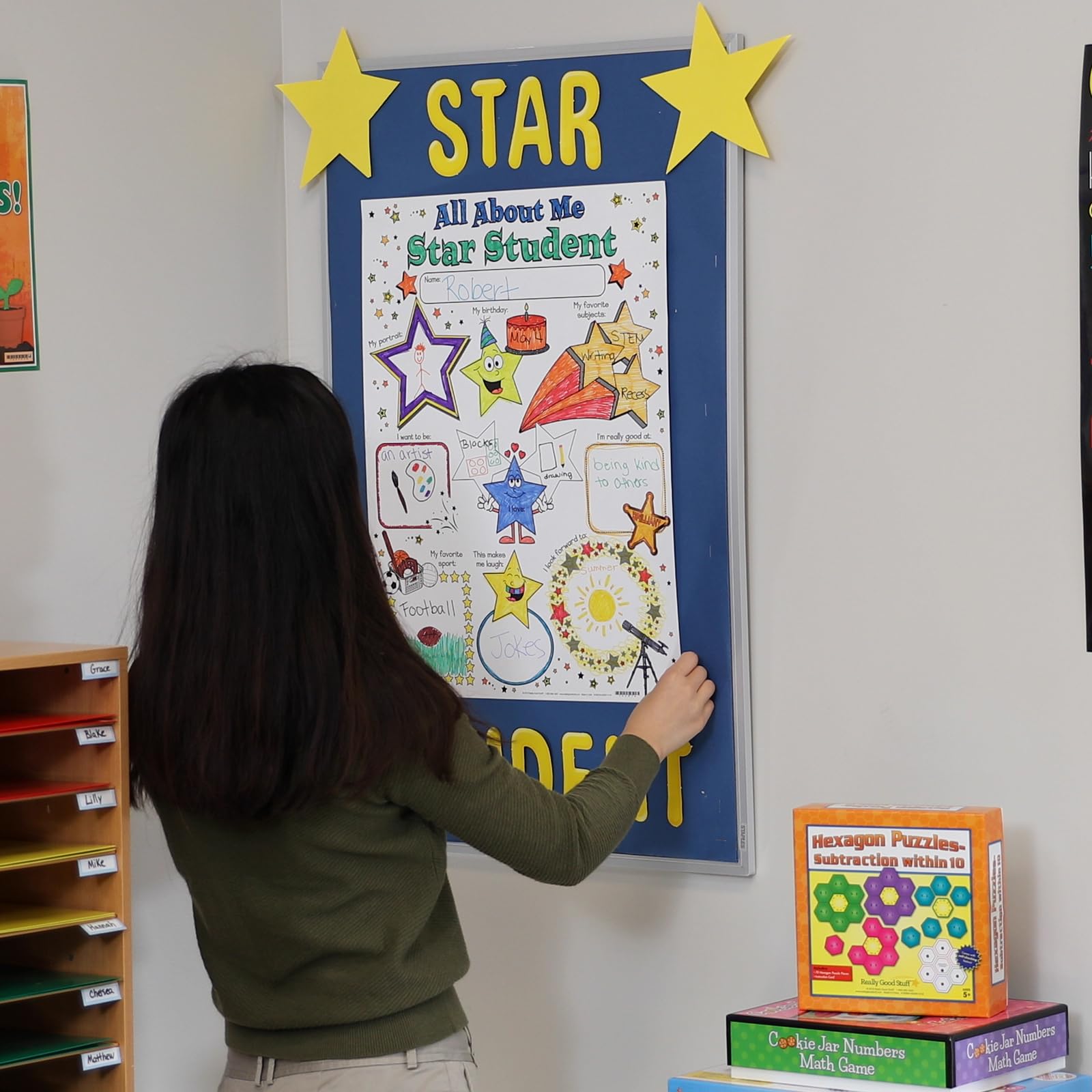 Ready-to-Decorate All About Me Star Student Posters - 24 Posters - Image 9