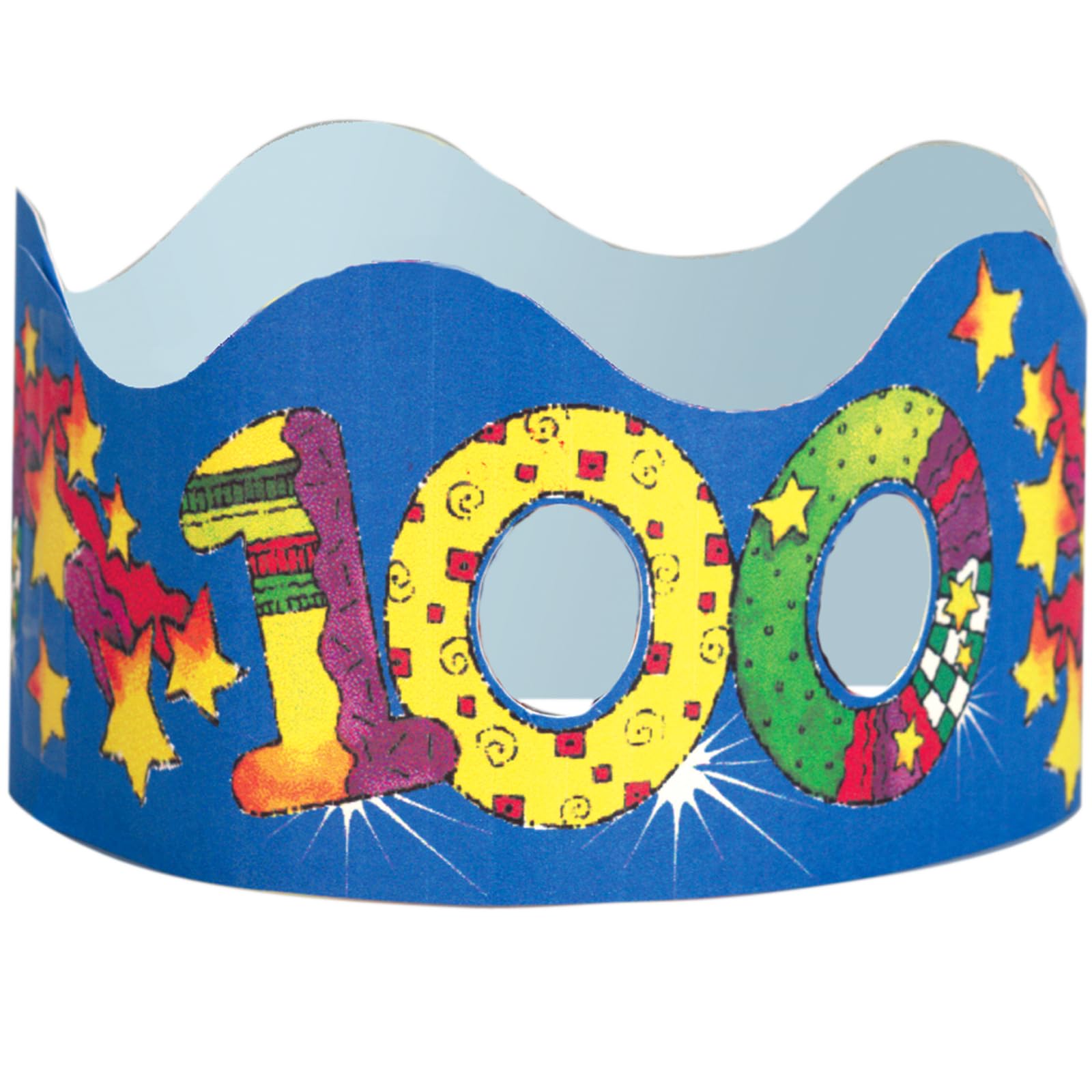 Really Good Stuff 100th Day of School Crowns -24 Pack- Happy 100th Day of School Gifts for the Classroom
