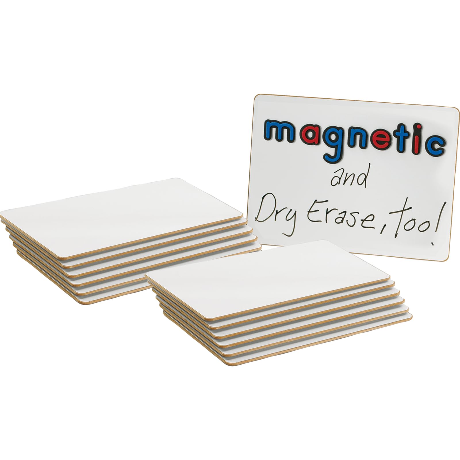 Really Good Stuff 12" X 9" Magnetic Dry Erase Boards - Set of 12
