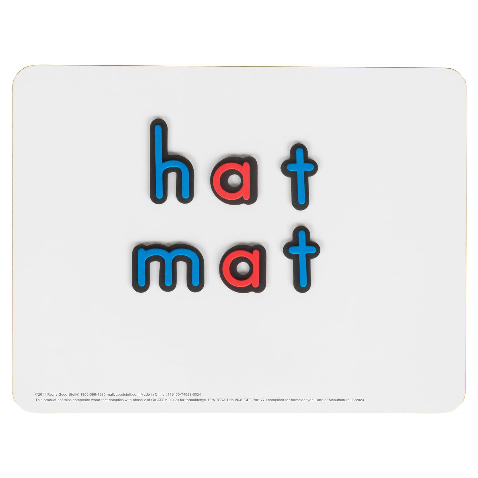 Really Good Stuff 12" X 9" Magnetic Dry Erase Boards - Set of 6