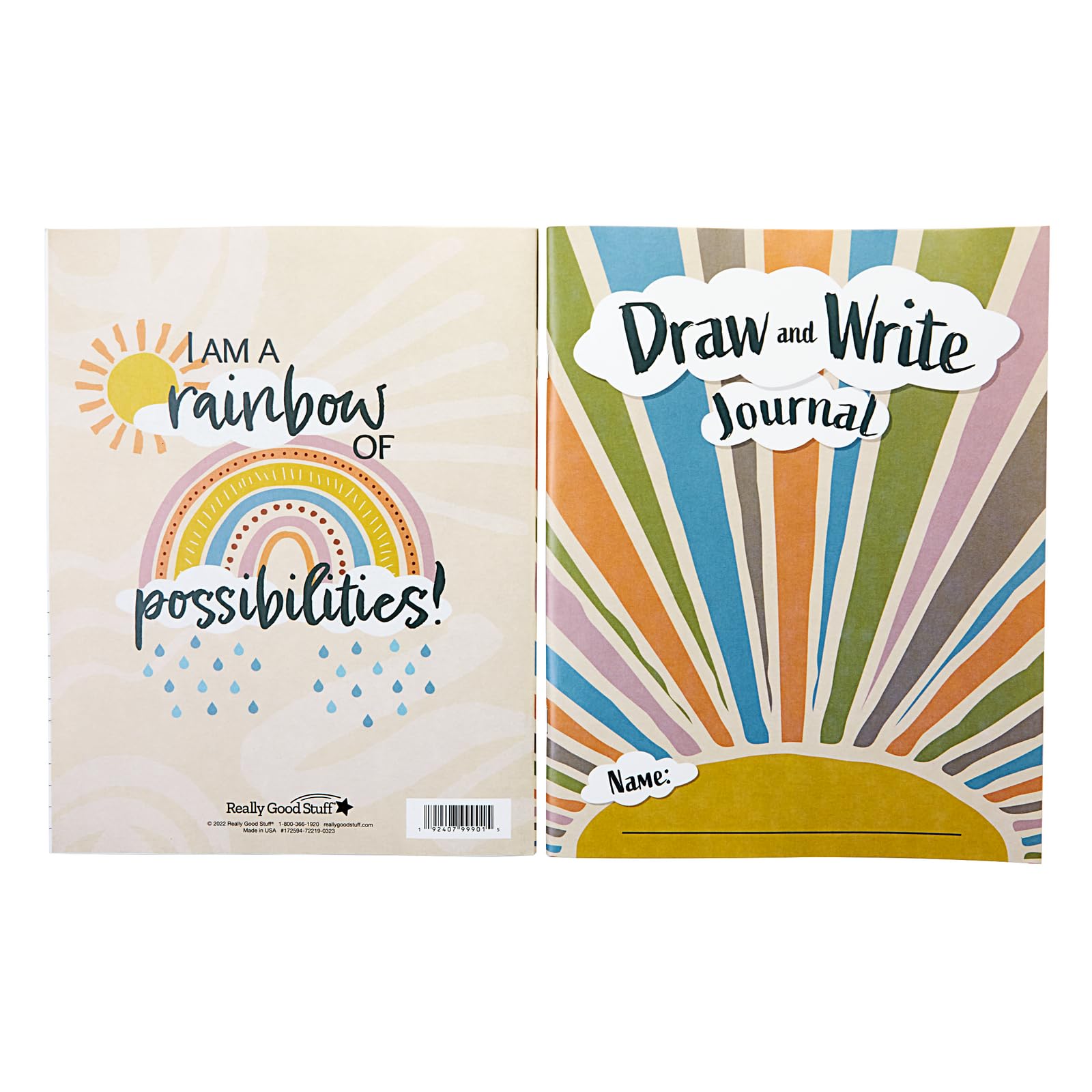 Really Good Stuff 12Pk Boho Draw and Write Journals - Image 5