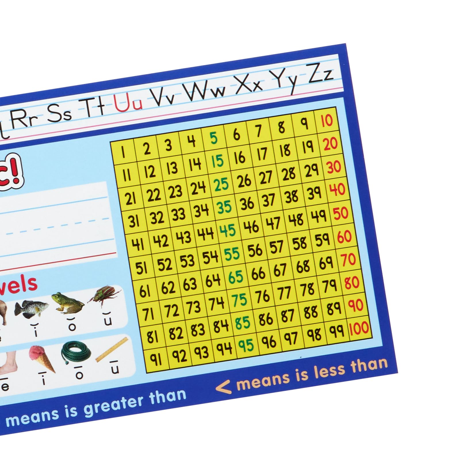 Really Good Stuff 12PK Zaner-Bloser First Grade Two-Sided Cardstock Desktop Helpers with Self-Adhesive Sleeves and Testing Inserts - Image 5
