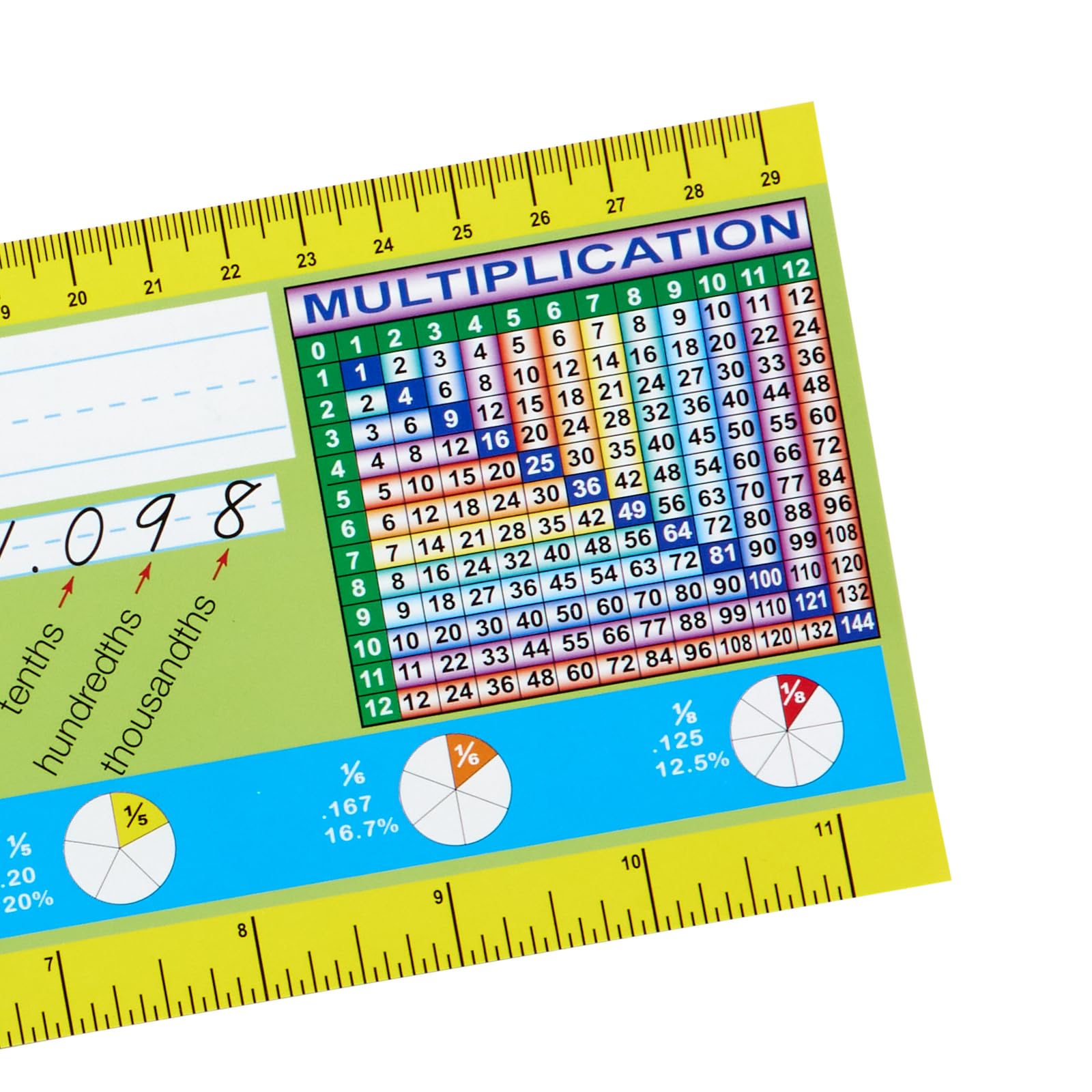 Really Good Stuff 12PK Zaner-Bloser Intermediate Double-Sided Cardstock Desktop Reference Nameplate with Self-Adhesive Sleeves and Testing Inserts - Image 6