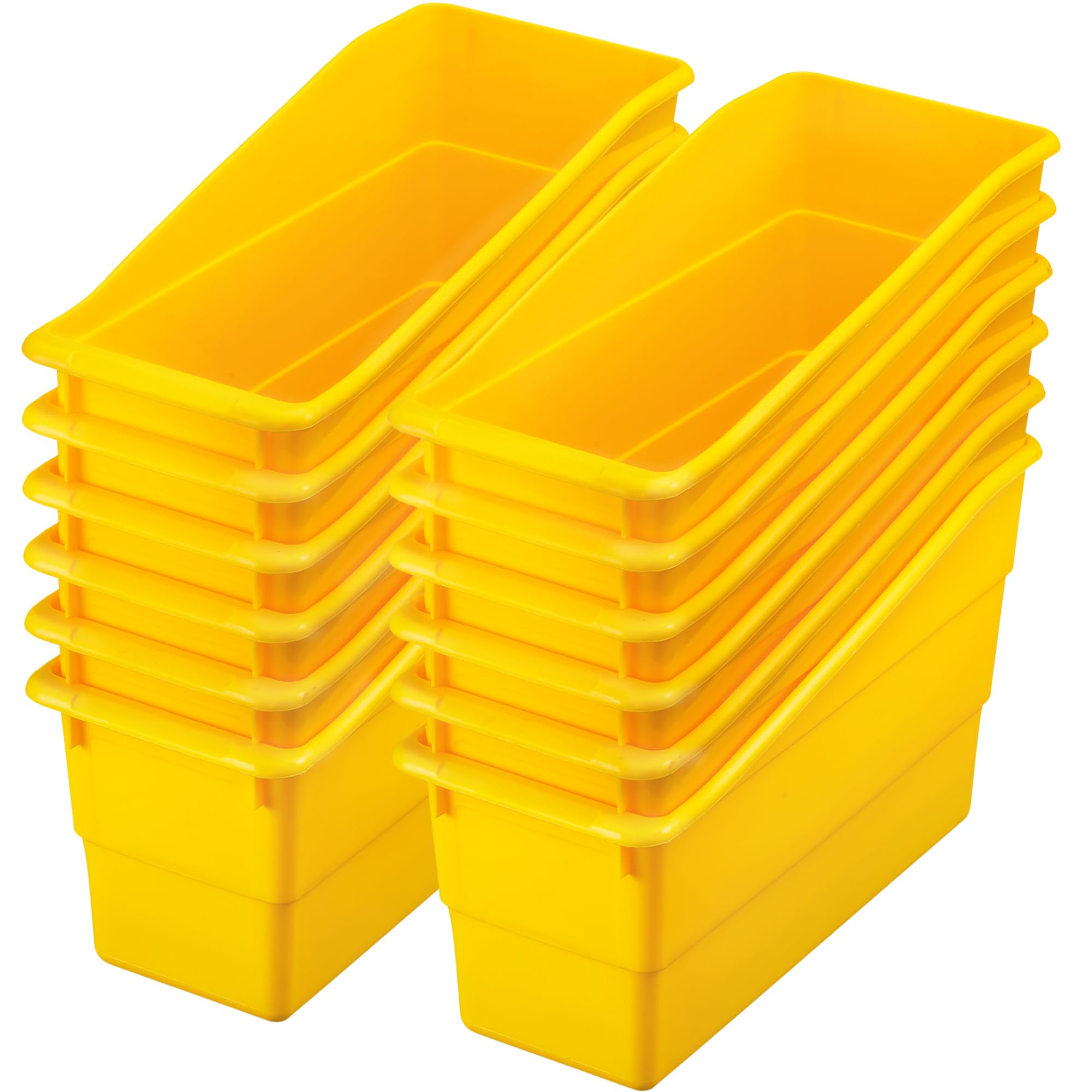 Really Good Stuff-160103 Durable Magazine, Book, Folder and File Holders,Ideal for Narrow or Vertical Storage Needs,Instantly Color Code Your Classroom, Choose from 22 Colors (Single Color Set of 12)