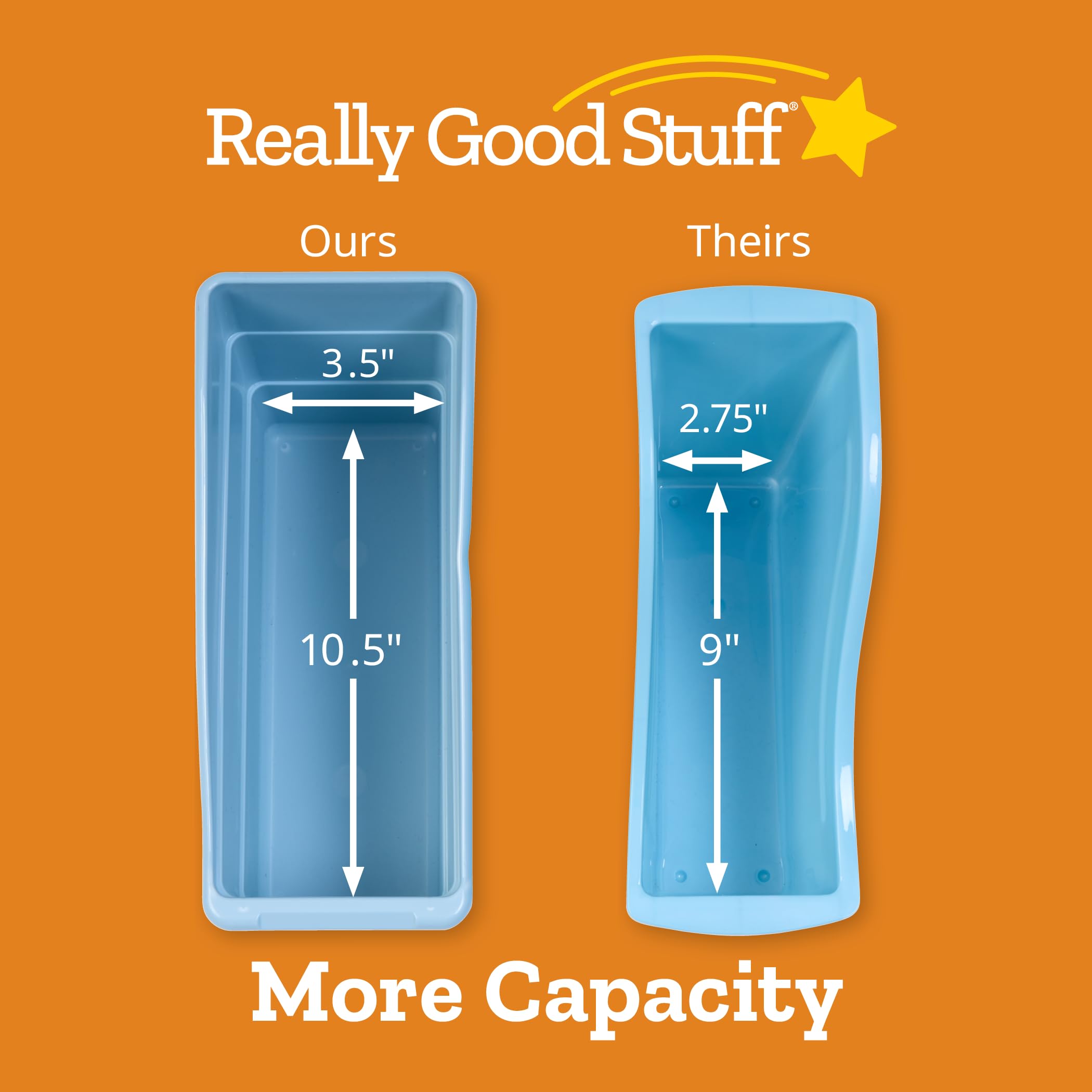 Really Good Stuff-160103CL Durable Magazine,Book,Folder and File Holders Ideal for Narrow or Vertical Storage Needs– Instantly Color Code Your Classroom–Choose from 22 Colors(Single Color Set of 12) - Image 3