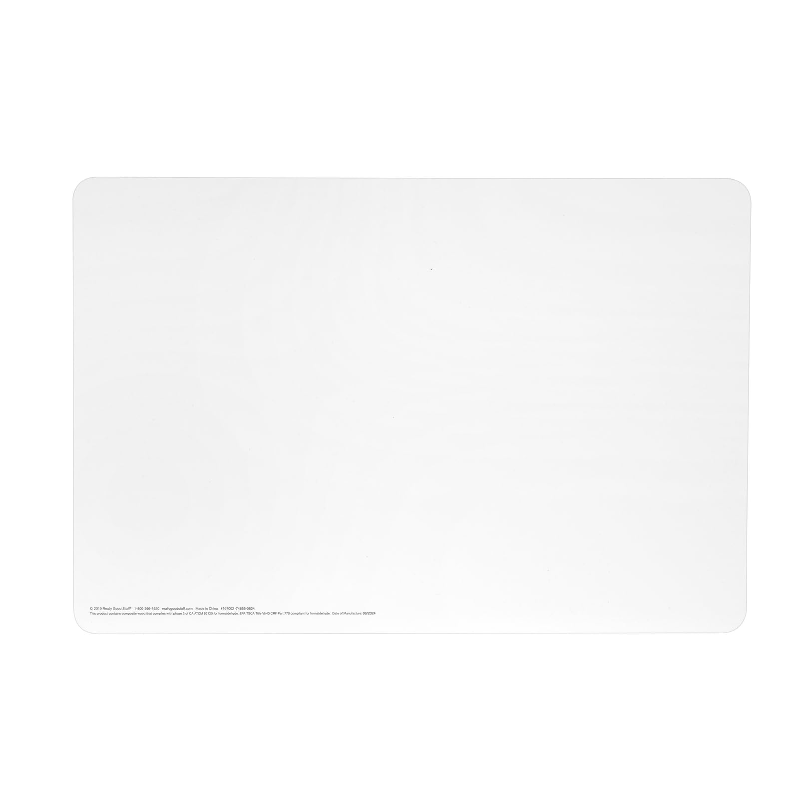 Really Good Stuff 18" x 12" Magnetic Dry Erase Board - Sturdy Construction, Versatile Use