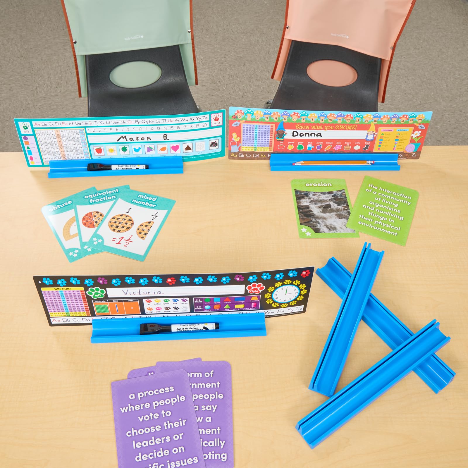 Really Good Stuff 6PK Desktop Prop and Park Station with Adhesive Grip and Separate Components for Optimal Storage - Image 4