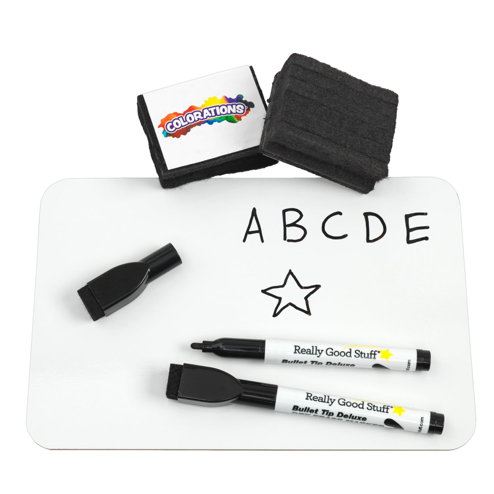 Really Good Stuff 9" X 6" Mini-Magnetic Dry Erase Boards - Set of 12 Boards, 12 Markers and 12 Erasers - Image 3