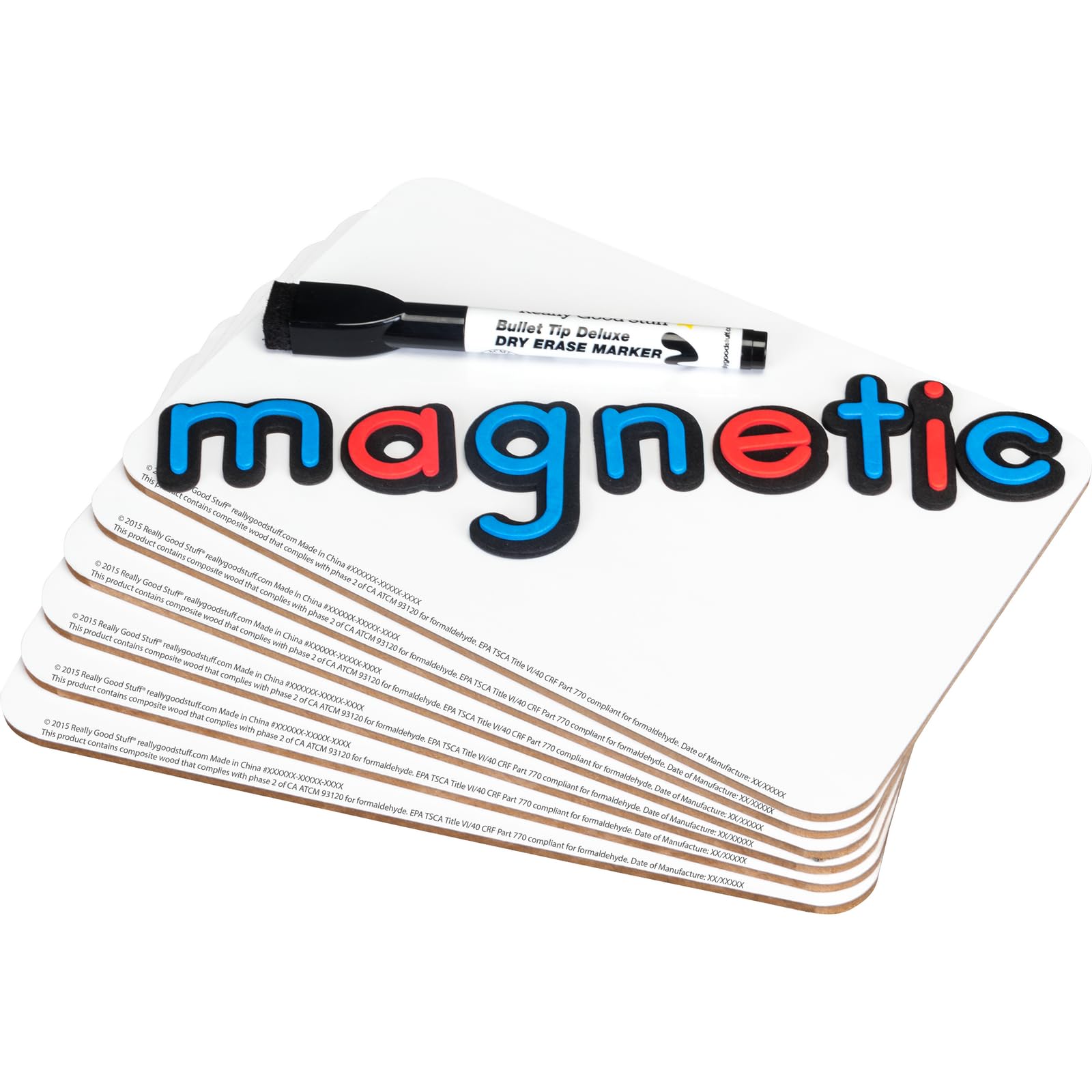 Really Good Stuff 9" X 6" Mini Magnetic Dry Erase Boards Set of 6 - Image 4