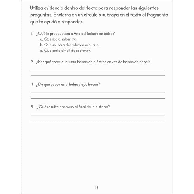 Really Good Stuff Activities for Spanish Reading Comprehension Journals (Actividades de comprensi?n lectora) - 12 journals - Image 6