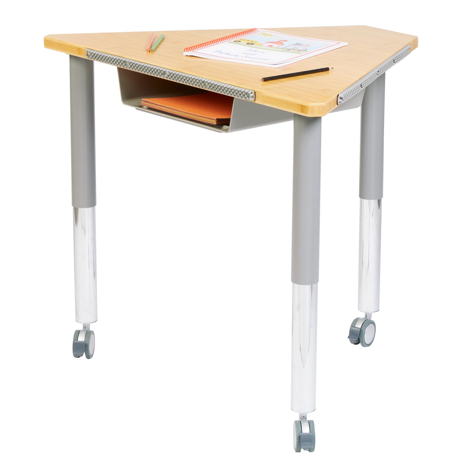 Really Good Stuff Adjustable Trapezoid Sensory Desk with Tray - Image 4