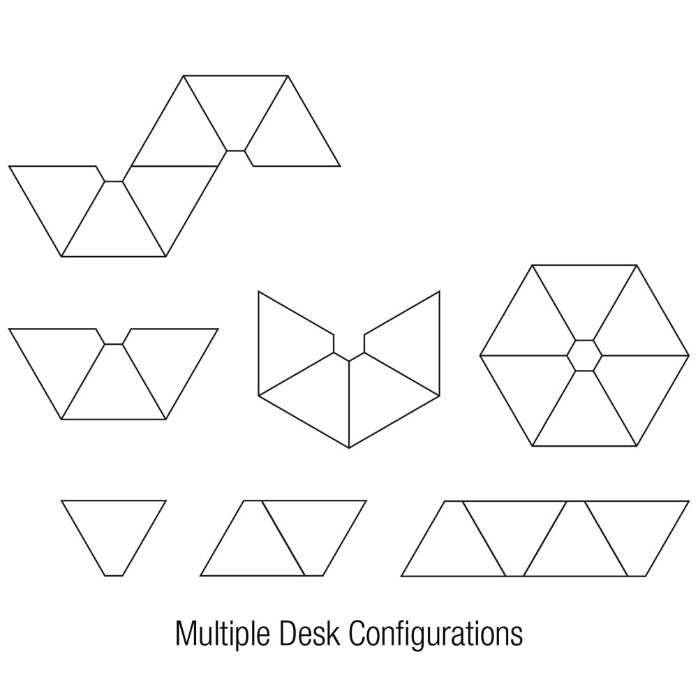 Really Good Stuff Adjustable Trapezoid Sensory Desk with Tray - Image 8