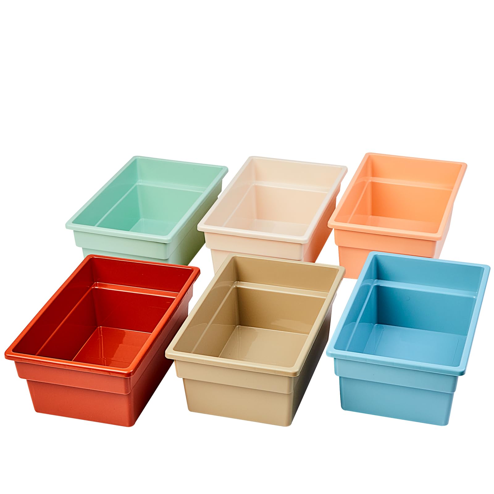 Really Good Stuff All Purpose Bins - Boho 6 Pack