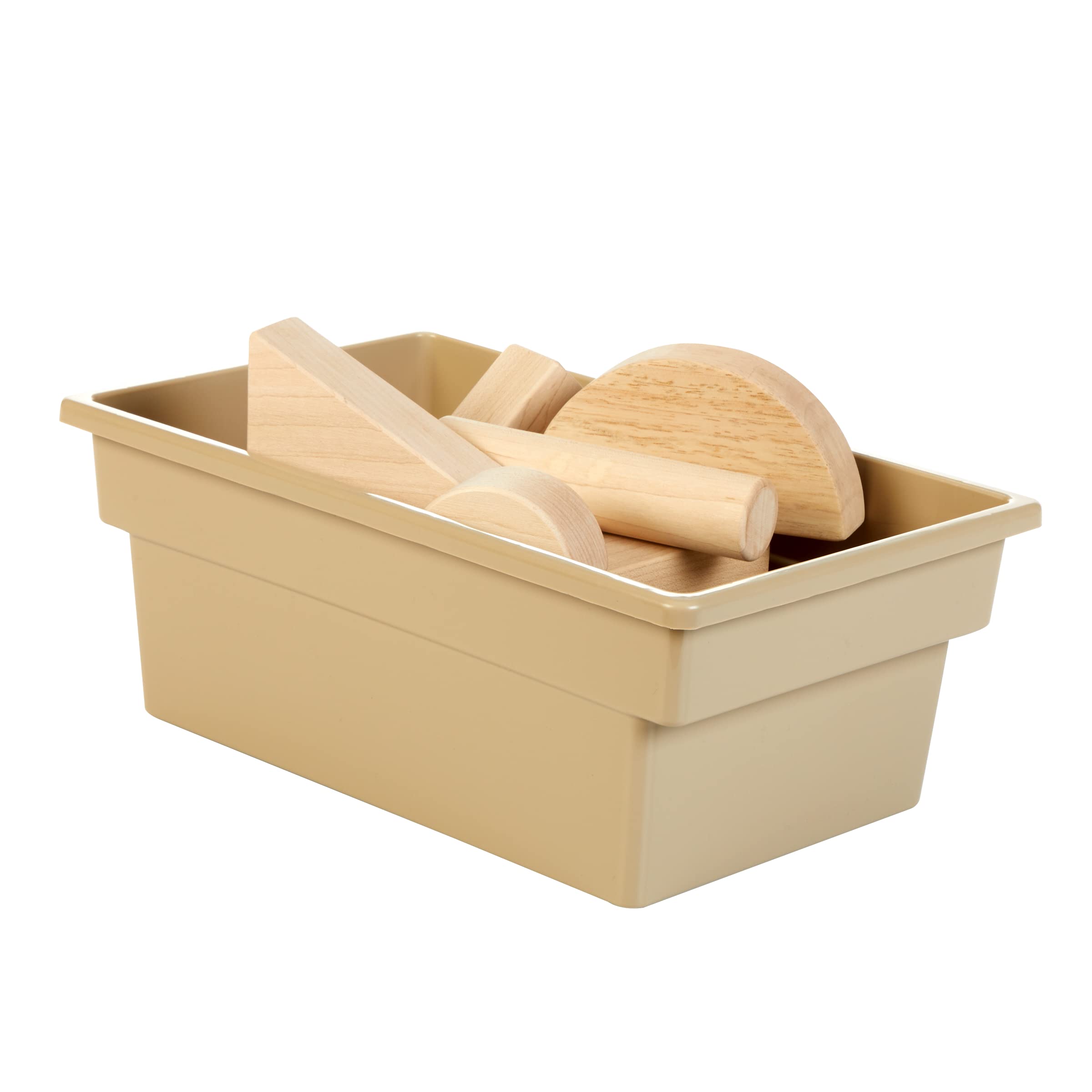 Really Good Stuff All Purpose Bins - Tan, 6 Pack - Image 3
