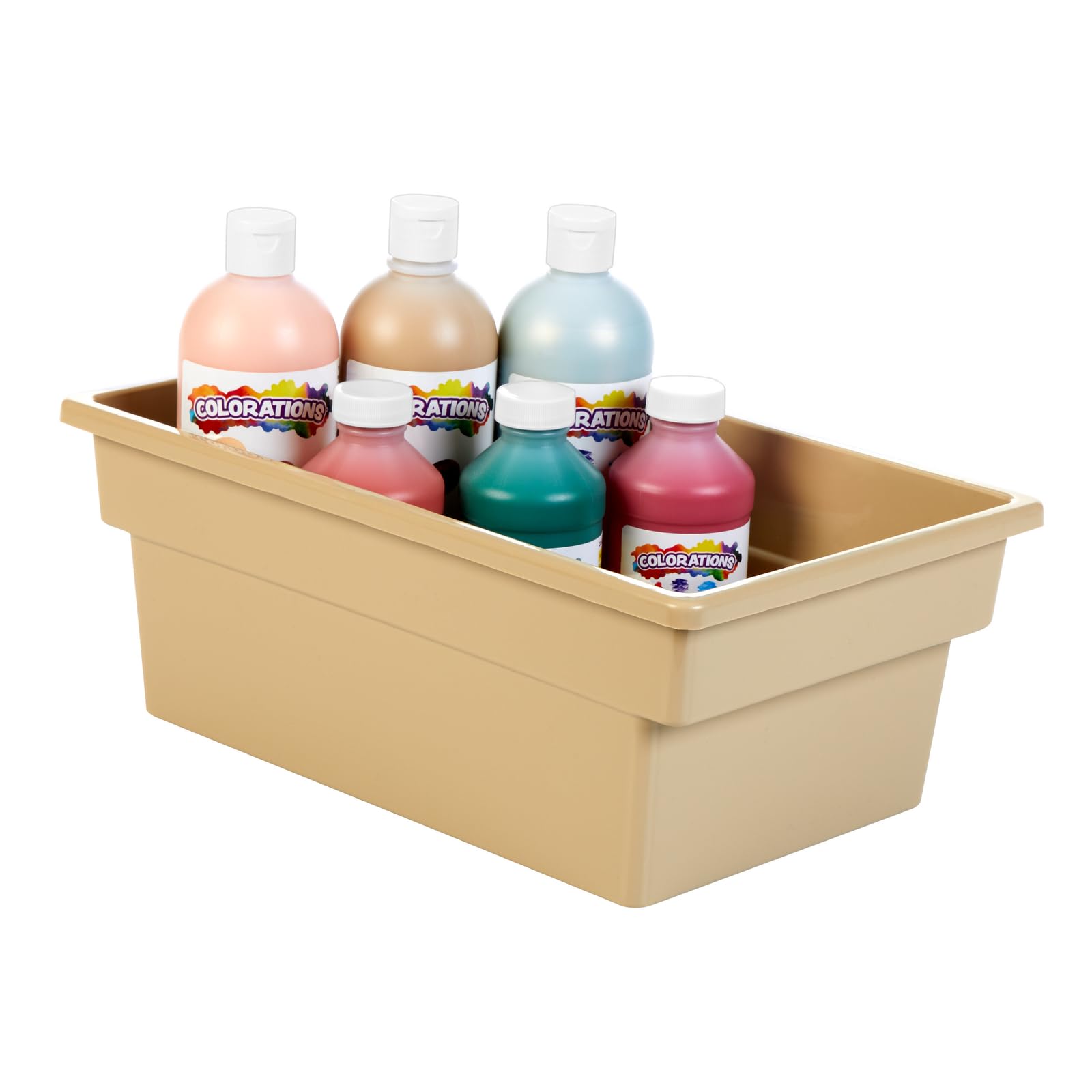 Really Good Stuff All Purpose Bins - Tan, 6 Pack - Image 5