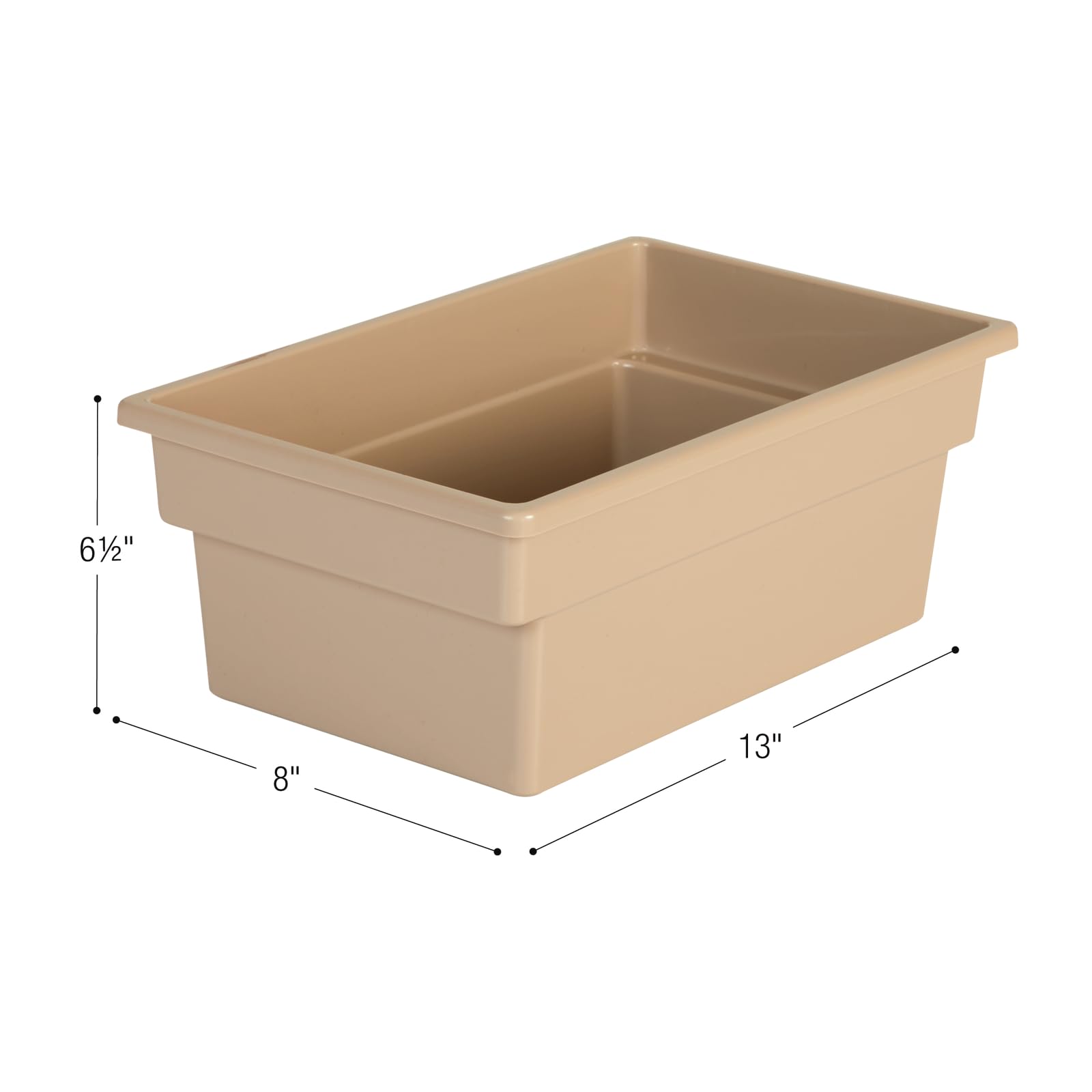 Really Good Stuff All Purpose Bins - Tan, 6 Pack - Image 8