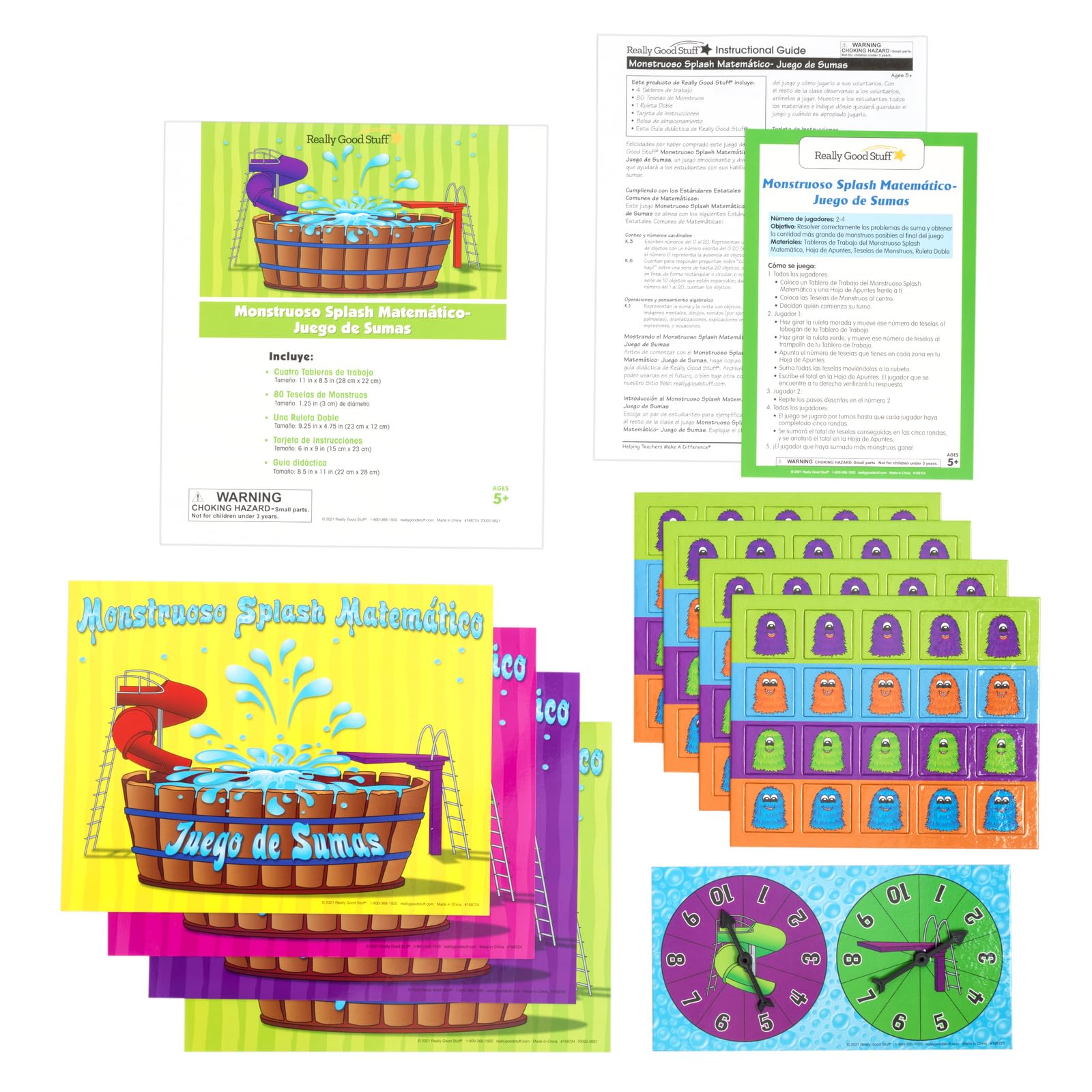 Really Good Stuff Aprendizaje Exitoso: Jardín de infancia - Lectura y Matemáticas (Spanish Learning Success: Grade K – Reading, Math, & SEL) - Image 7