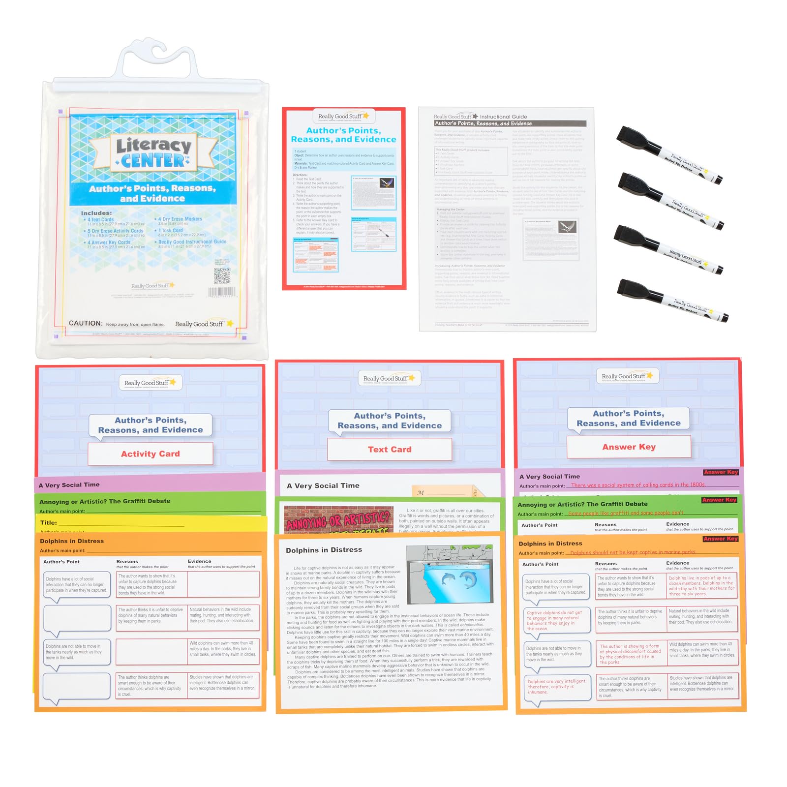Really Good Stuff Author's Points, Reasons, and Evidence Literacy Center - 1 Literacy Center