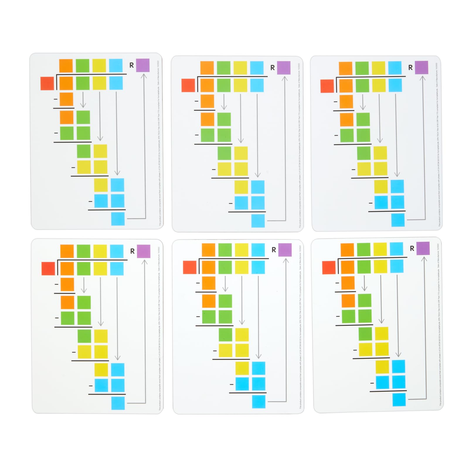 Really Good Stuff Beginning Long Division Dry-Erase Boards - 6 Boards - Image 4