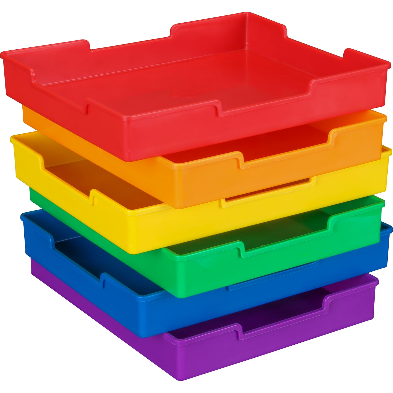 Really Good Stuff Black 27-Slot Mail and Supplies Center with 27 Trays, 6 Cubbies, and Baskets Grouping - 1 Mail Center, 27 Trays, 6 Baskets - Image 4