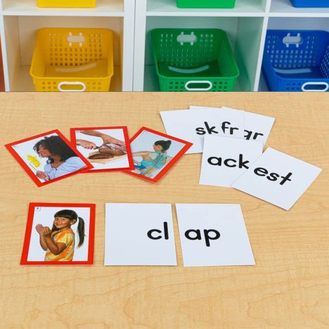 Really Good Stuff Blends and Digraphs Pocket Chart Tent and Cards Kit - 1 Pocket Chart, 115 Cards - Image 8