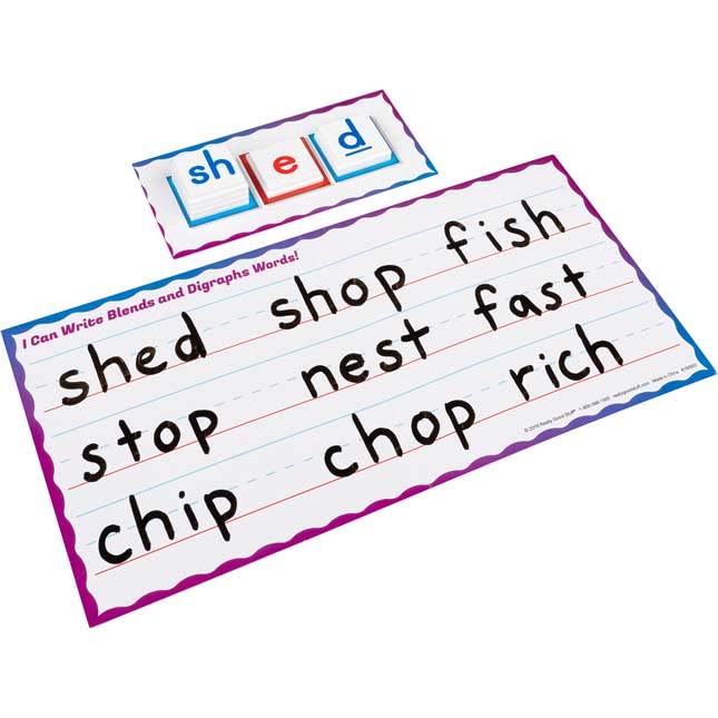 Really Good Stuff Blends and Digraphs Stacking Tiles Game - 1 Game - Image 4