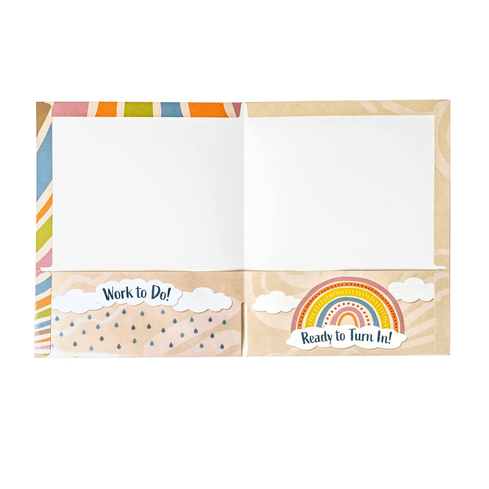 Really Good Stuff Boho Homework Folders - Set of 12 - Image 6