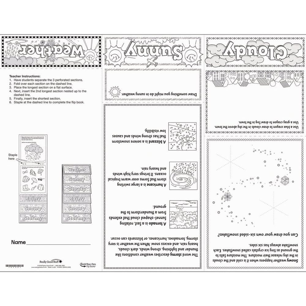 Really Good Stuff Build-Your-Own Flip Books? - Weather - Image 4