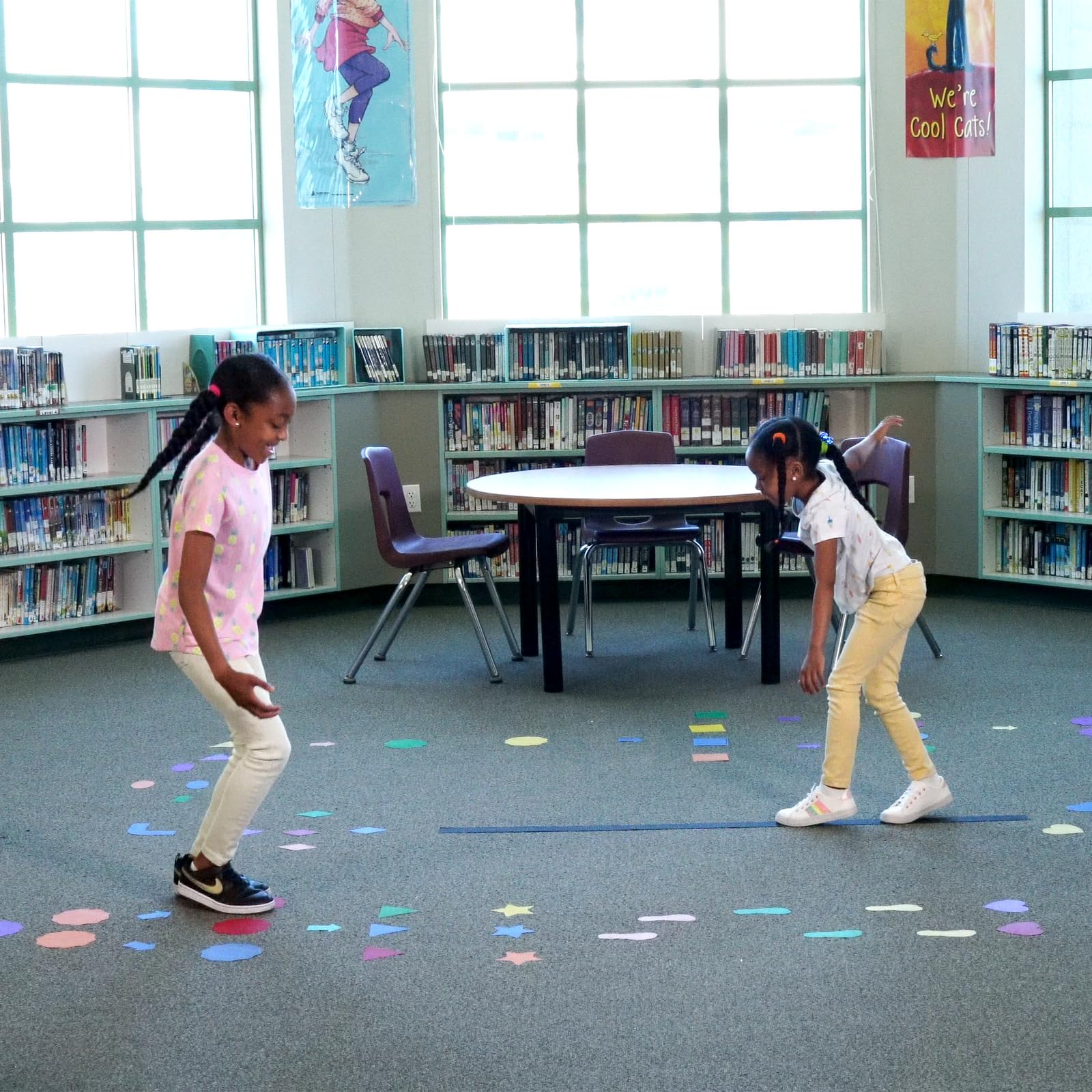 Really Good Stuff Carpet Mark Its Sensory Path for The Classroom - 72 Pieces - Colorful Spot Markers for Kids - Exercise Activity for The Classroom - Image 5