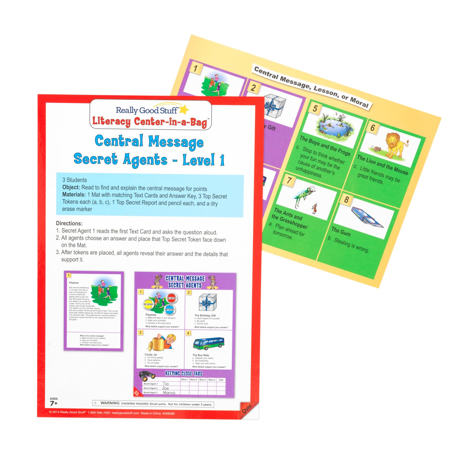 Really Good Stuff Central Message Secret Agents Level 1 Literacy Center™ - 1 Literacy Center - Image 5
