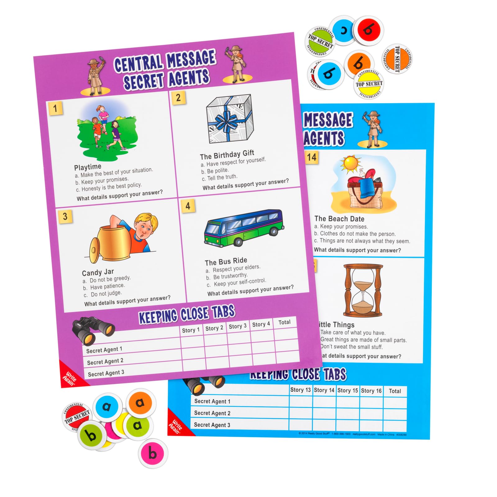 Really Good Stuff Central Message Secret Agents Level 1 Literacy Center™ - 1 Literacy Center - Image 8