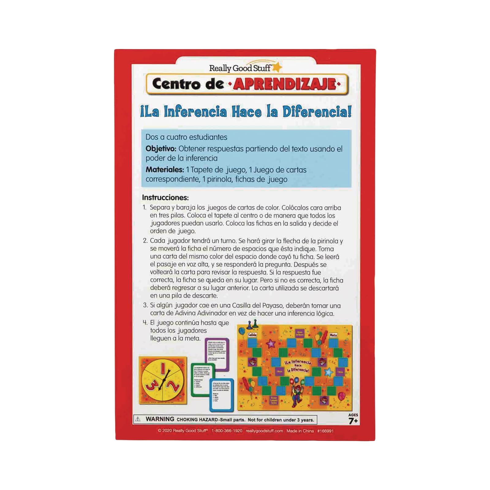 Really Good Stuff Centro de Aprendizaje: La Inferencia Hace la Diferencia! Nivel 1 (Spanish Inference Fun Literacy Center) - Image 5