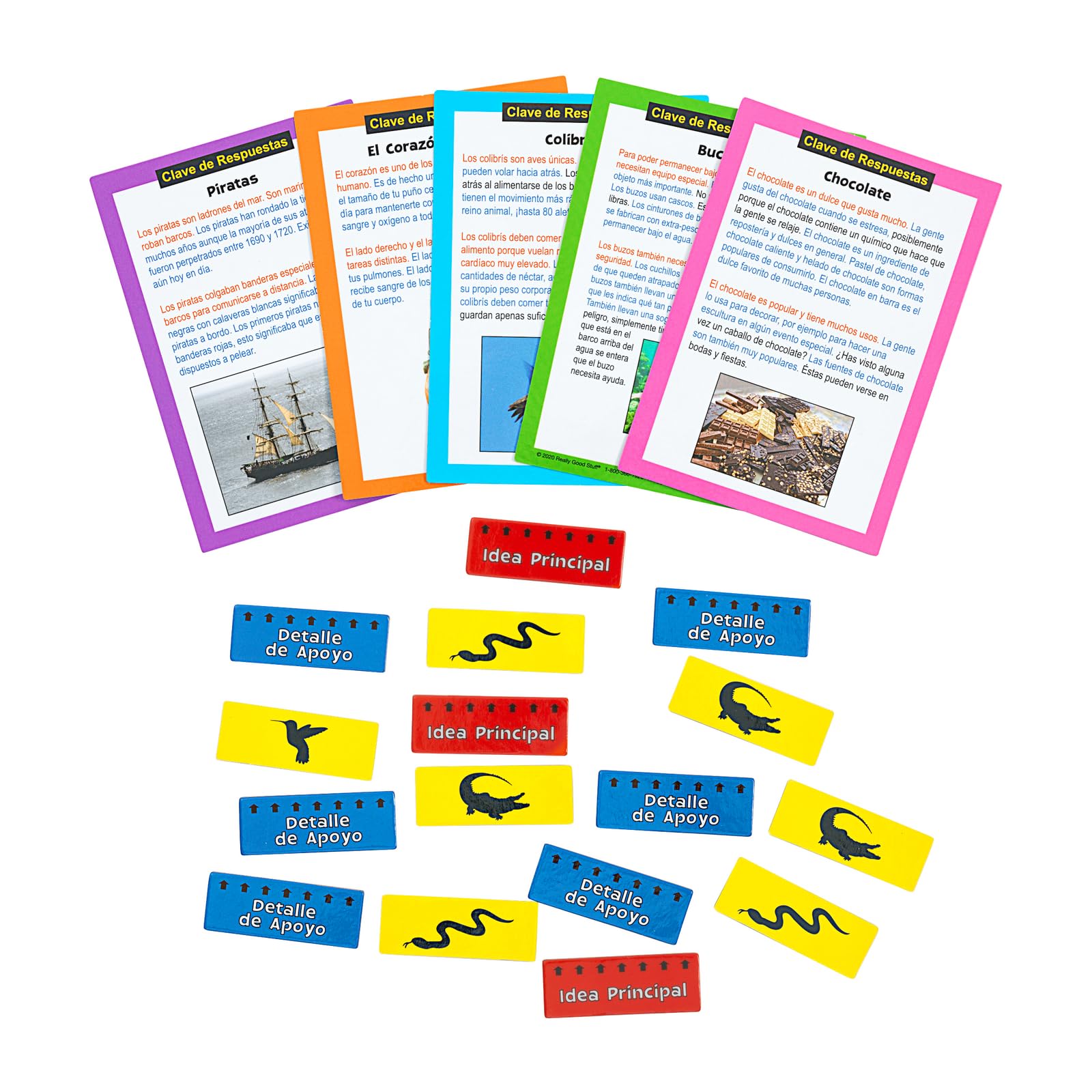 Really Good Stuff Centro de Aprendizaje: Marca la Idea Principal, Nivel 1 (Main Idea Markup Level 1 Literacy - Image 4
