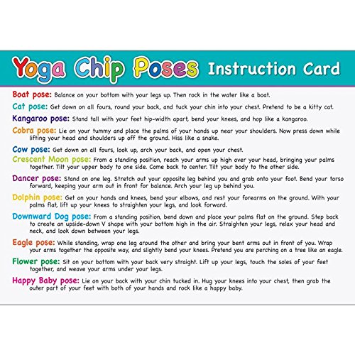 Really Good Stuff Children’s Yoga and Mindfulness Kit, Yoga for Kids with 24 Chips with Poses, Instruction Card and Poster- Encourage Students to Exercise, be Calm and de-Stress - Image 3