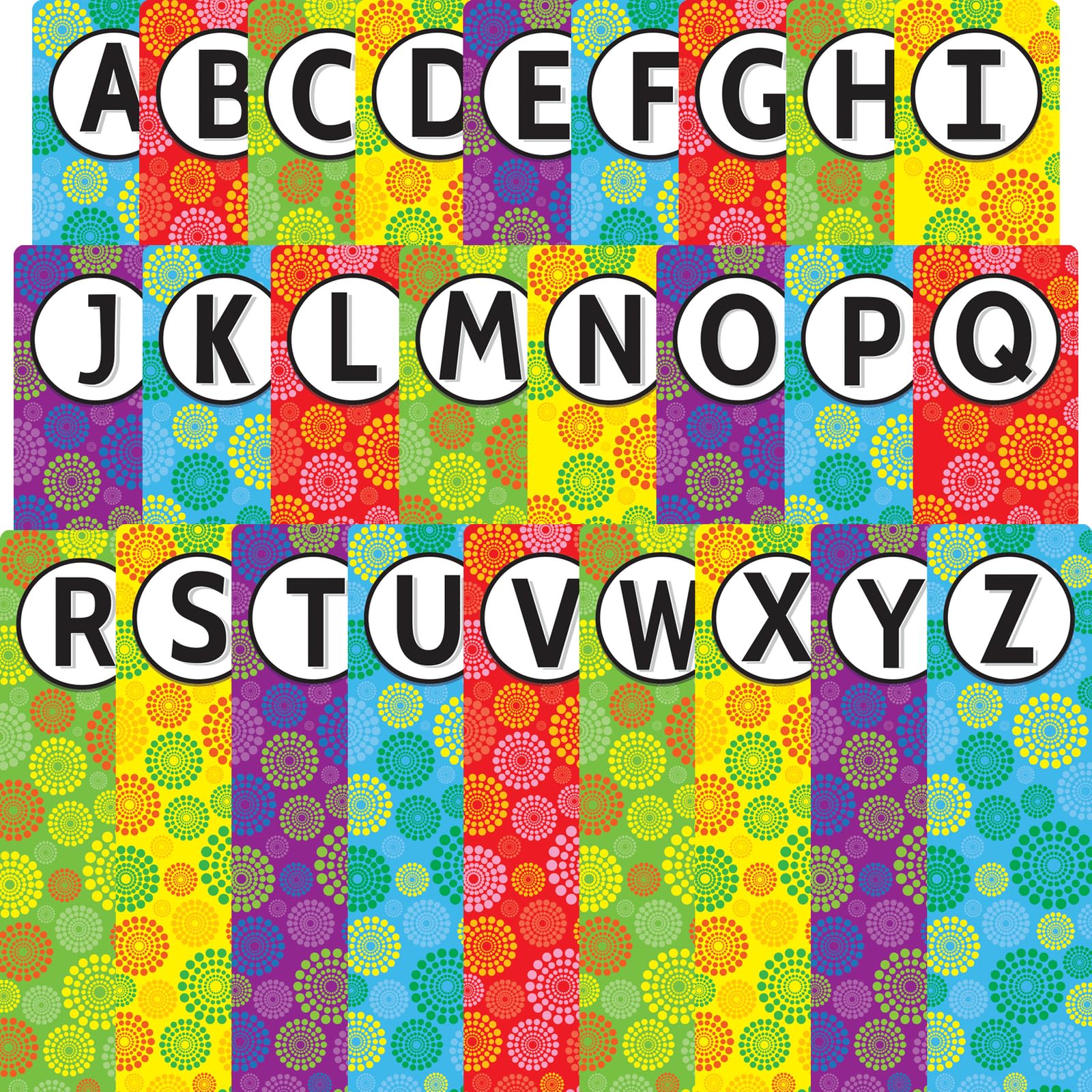 Really Good Stuff Classroom Library Alphabet Book Dividers - 26 Assorted Color Dividers for Organizing Books - Teacher Supplies for Classroom and Bookshelf Markers for Shelves - Image 3
