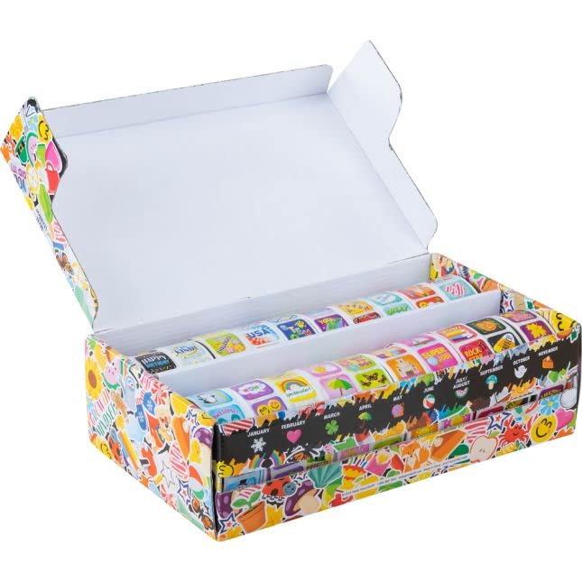 Really Good Stuff Classroom Stickers and Storage Box -2, 240 Pieces-Incentive, Motivational & Reward Stickers for Kids-Teacher Supplies for Classroom - Image 3