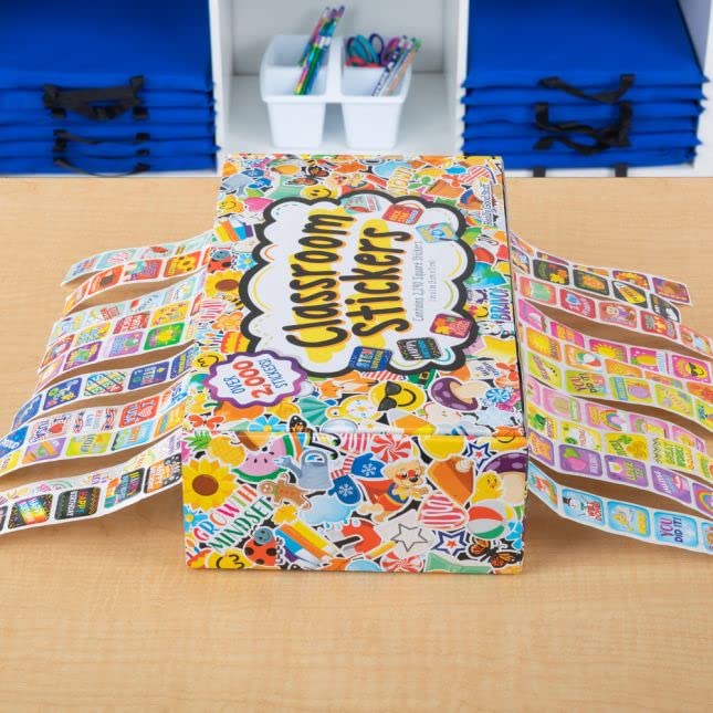 Really Good Stuff Classroom Stickers and Storage Box -2, 240 Pieces-Incentive, Motivational & Reward Stickers for Kids-Teacher Supplies for Classroom - Image 5
